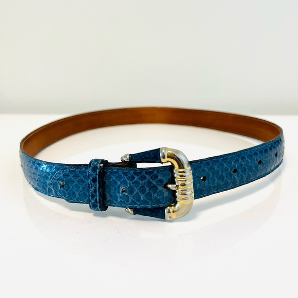 Vintage Saks Fifth Avenue snakeskin belt main image 7